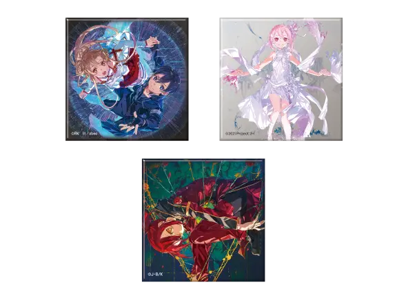 メタリックスクエア缶バッジ | 全<i>3</i>種