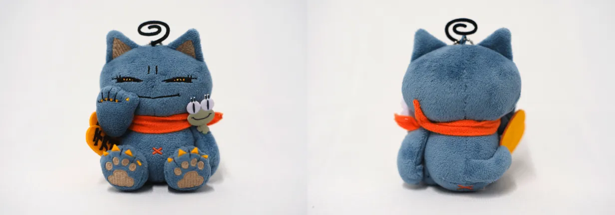 ぬいぐるみキーホルダー BUNBUN招き猫 | 